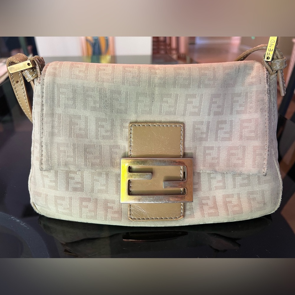 FENDI ZUCCHINO MINI MAMMA BAGUETTE
